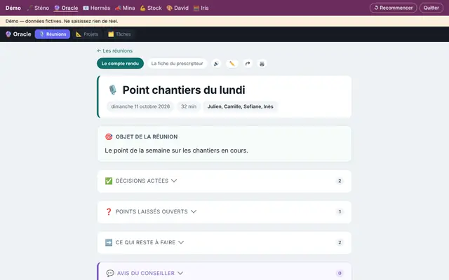 Capture de Sténo